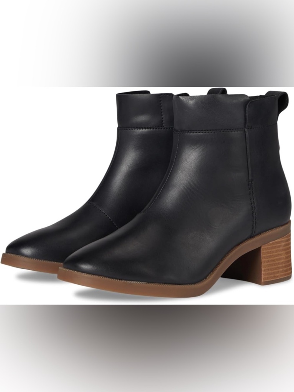 Clarks Women's Collection Lileigh Charm Boots Size 8M Black Leather